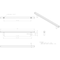 Jeffrey Alexander 12" Center-to-Center Polished Chrome Square Dominique Appliance Handle 845-12PC - alternate 5
